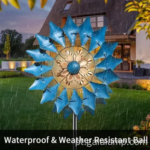 Girador de vento solar colorido